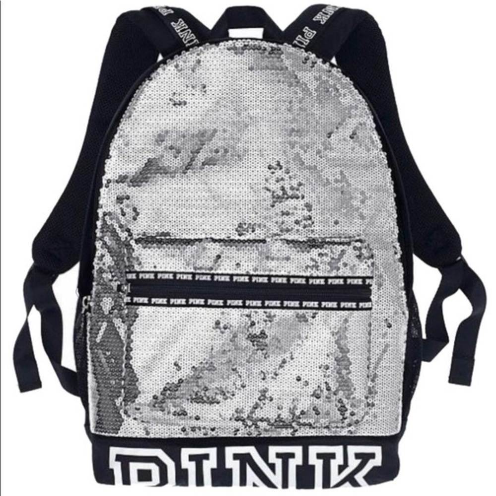 Vs Pink Sequin Campus Backpack - image 1